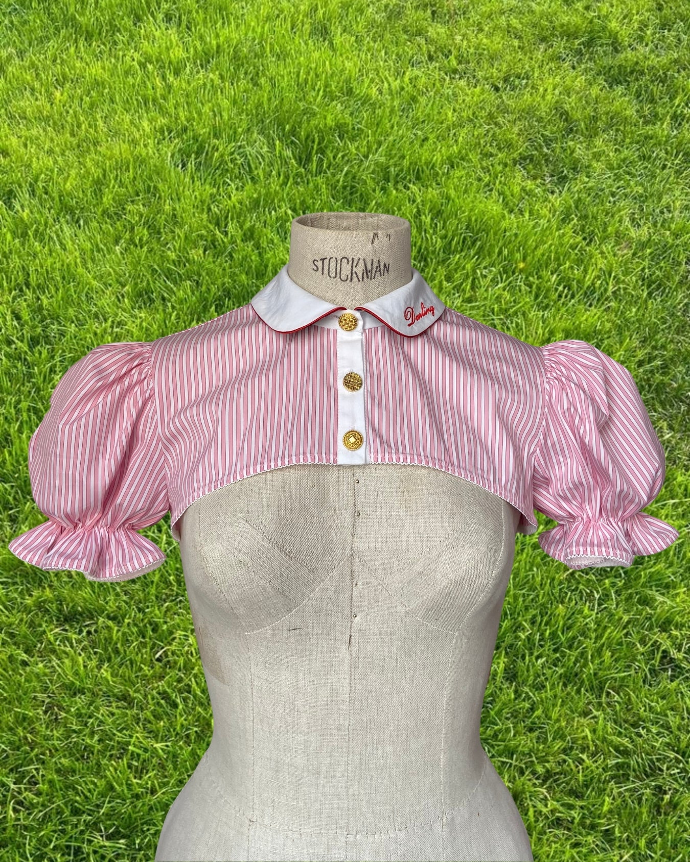 CHEMISE DEMY RAYÉE (rose/blanc)