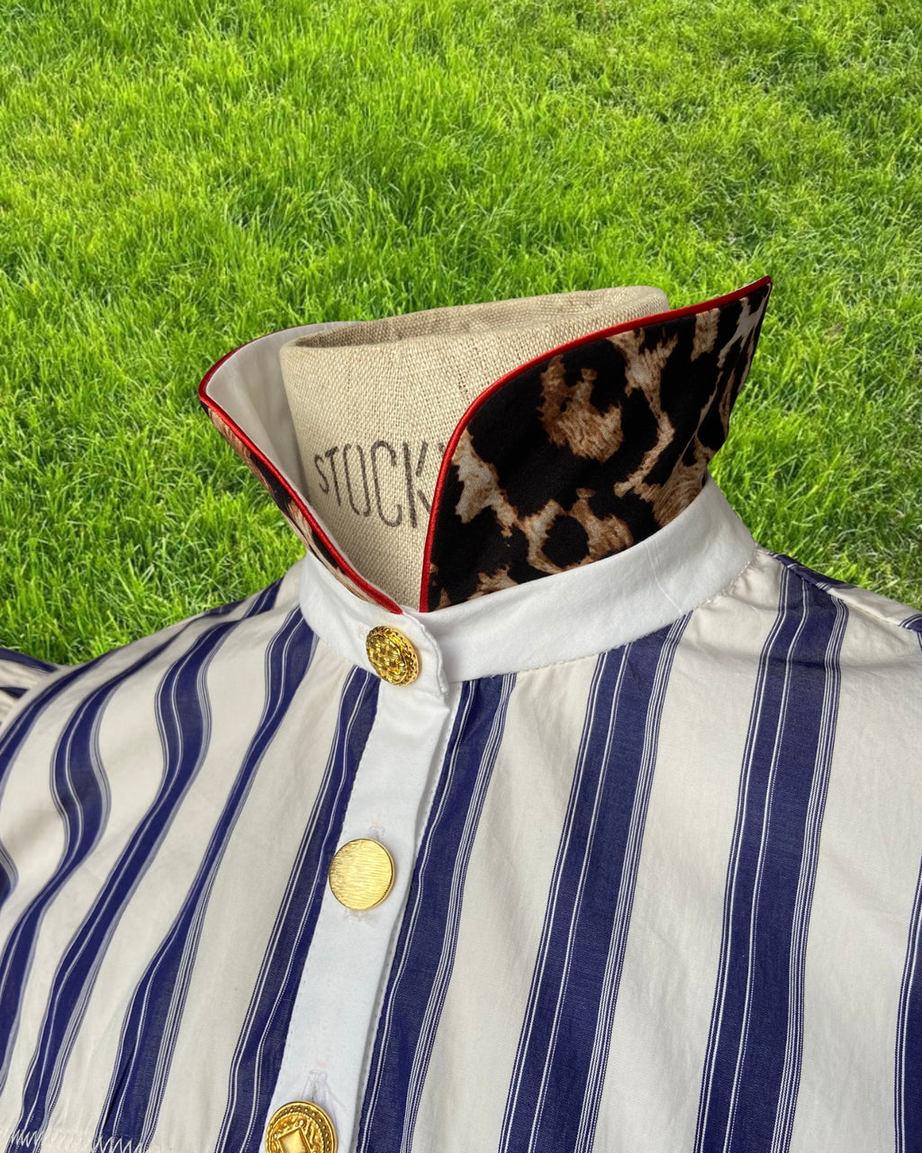CHEMISE DEMY RAYÉE (blanc/marine)