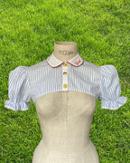 CHEMISE DEMY RAYÉE (bleu ciel/blanc)