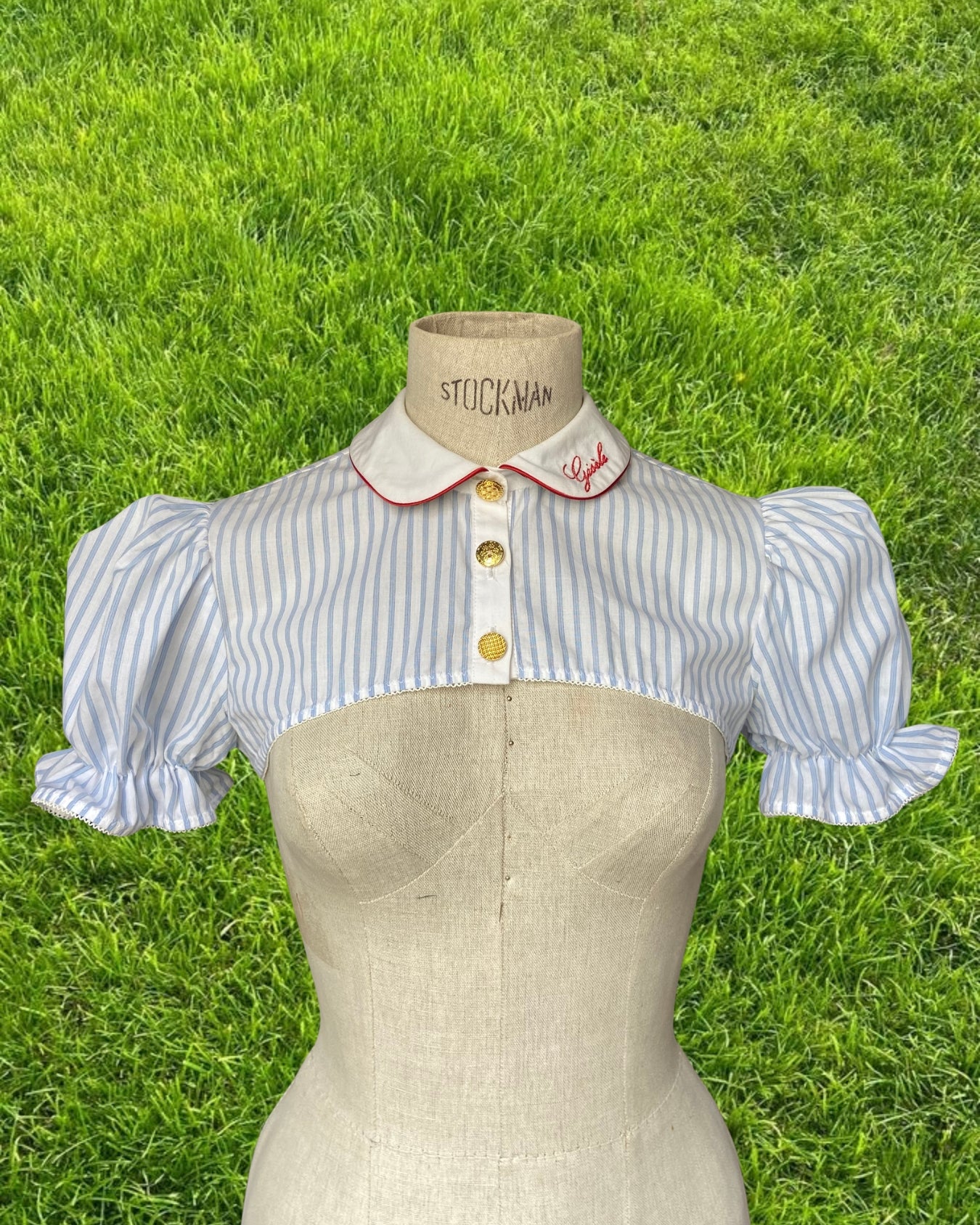 CHEMISE DEMY RAYÉE (bleu ciel/blanc)