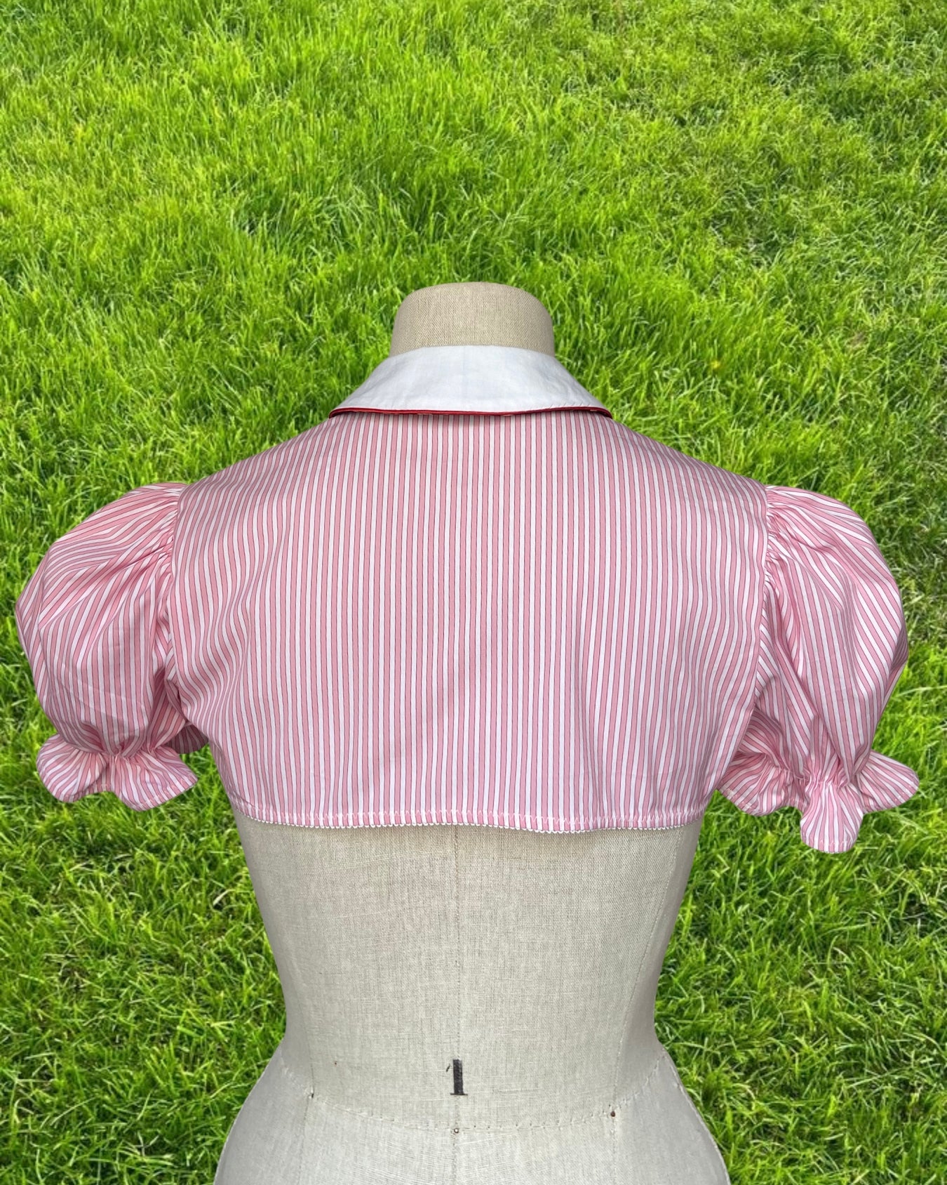 CHEMISE DEMY RAYÉE (rose/blanc)