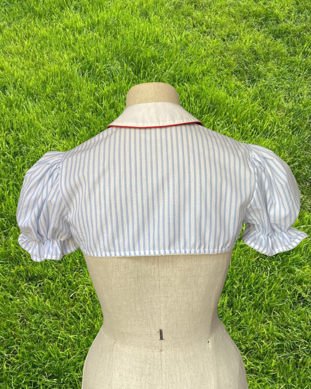 CHEMISE DEMY RAYÉE (bleu ciel/blanc)