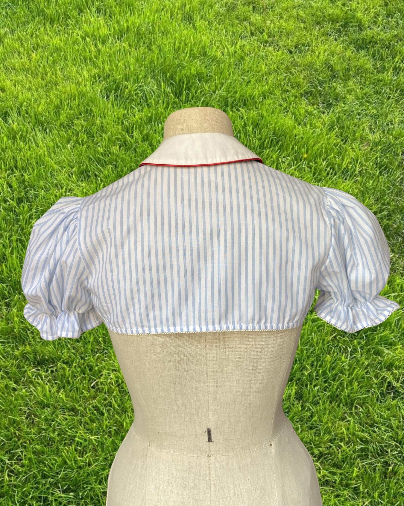 CHEMISE DEMY RAYÉE (bleu ciel/blanc)