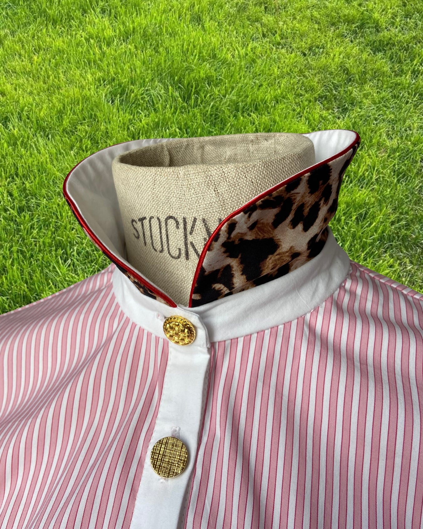 CHEMISE DEMY RAYÉE (rose/blanc)