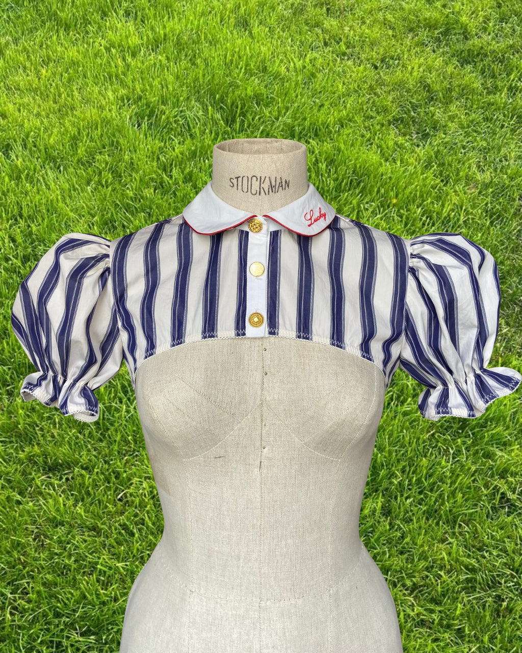 CHEMISE DEMY RAYÉE (blanc/marine)