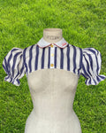 CHEMISE DEMY RAYÉE (blanc/marine)