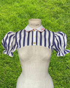 CHEMISE DEMY RAYÉE (blanc/marine)