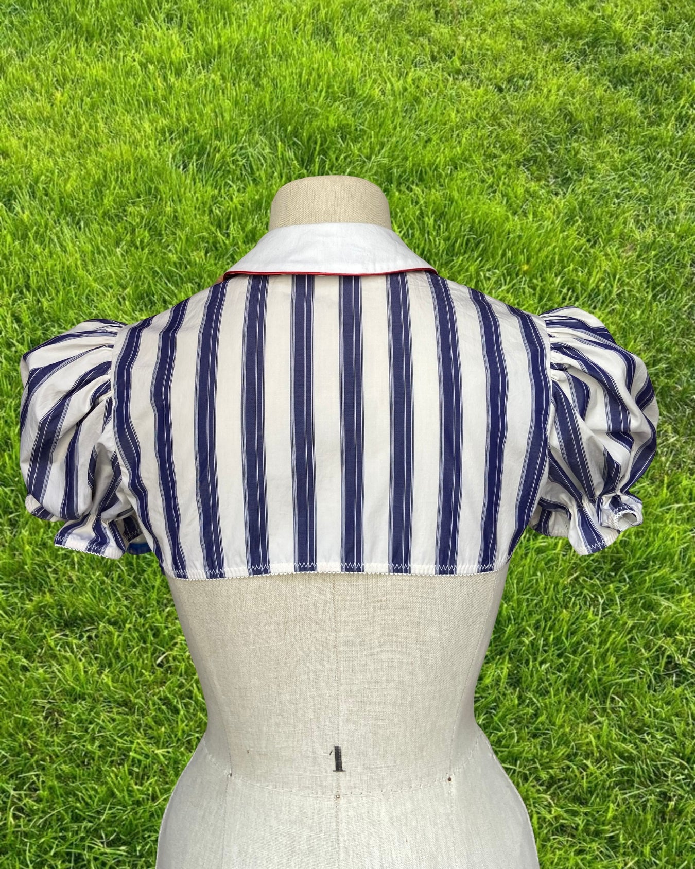 CHEMISE DEMY RAYÉE (blanc/marine)
